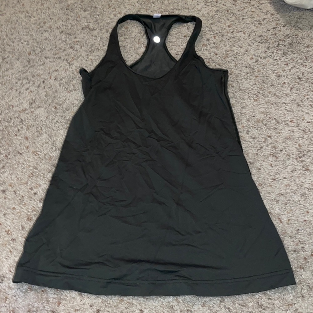 Olive green lululemon tank